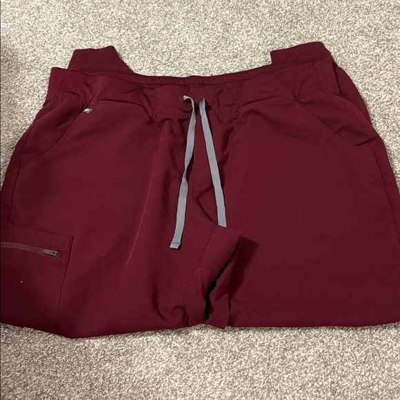 Figs Burgundy Joggers - Picture 3 of 4